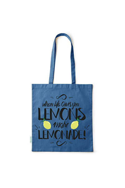 Intelli ®   Οικολογική βαμβακερή τσάντα αγορών με μακριά χερούλια, Όταν η ζωή...