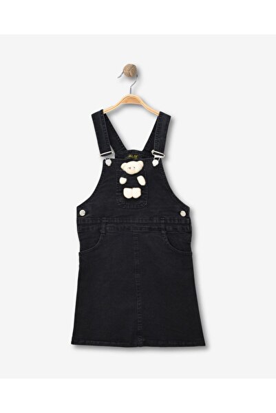 ALG Girls' Salopet with Straps - Plush Teddy Bear Cotton