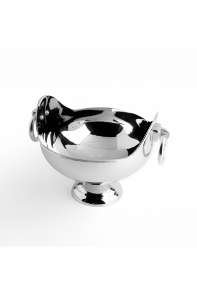 Lucky Art Decorative Stainless Steel Large Pedestal Gondola 36 cm