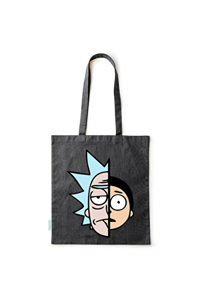 Intelli ® Eco-friendly Cotton shopping bag with long handles, Rick and Morty,...