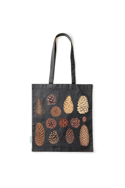 Intelli ®   Οικολογική βαμβακερή τσάντα αγορών με μακριά χερούλια, Κώνος, 38×...