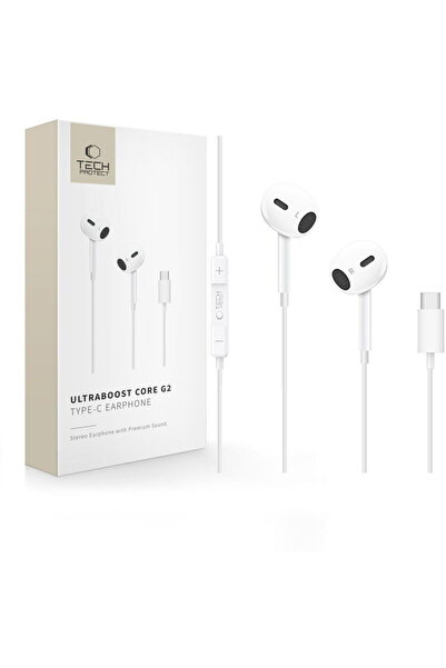 Tech-Protect ULTRABOOST TYPE-C EARPHONE CORE G2 WHITE
