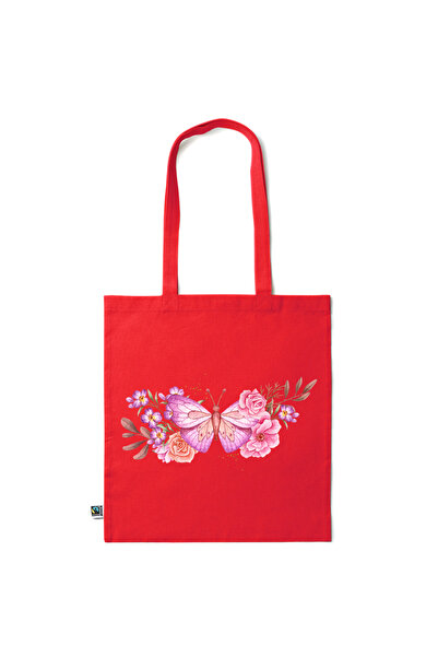 Intelli ® Eco-friendly Cotton shopping bag with long handles, Sloth, 38×42cm