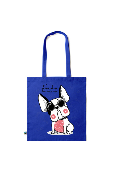 Intelli ® Eco-friendly Cotton shopping bag with long handles, The Cool Dog, 3...