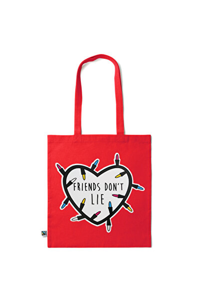 Intelli ®   Οικολογική βαμβακερή τσάντα αγορών με μακριά χερούλια, Stranger T...