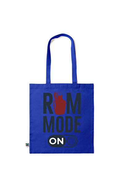 Intelli ® Eco-friendly Cotton shopping bag with long handles, Rum, 38×42cm