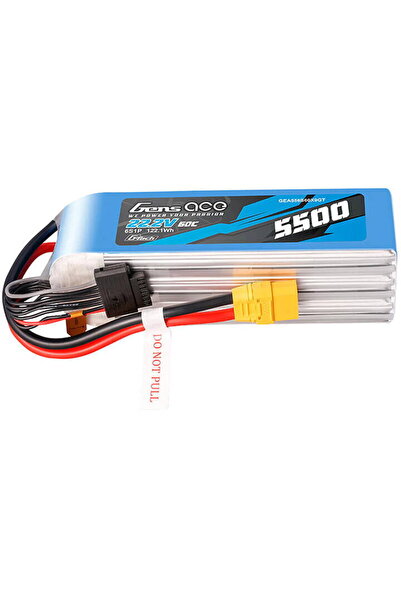 GENS ACE Pachet de baterii LIPO G-Tech 5500mAh 22.2V 60C 6S1P cu conector XT90