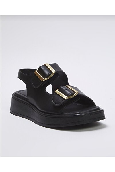 Best Group Γυναικεία σανδάλια με διπλή πόρπη και χοντρή σόλα