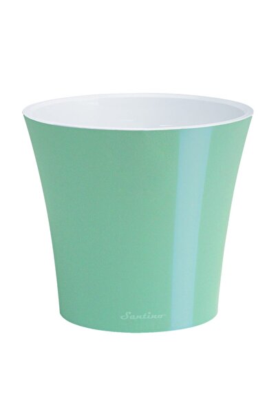 Floraria Tria's Ghiveci Happy Plants Arte - Menta - Alb 1.2 litri (13.5 cm)