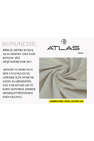 Atlas Kumaş Ekol Keten Serisi Kumaş Numunesi