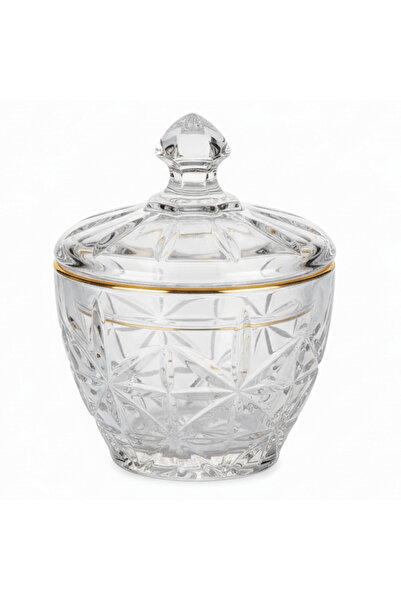 AKDC Mini Glass Sugar Bowl with Lid Small Condiment Container for Sugar and S...