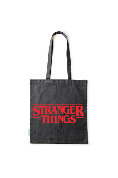 Intelli ®   Οικολογική βαμβακερή τσάντα αγορών με μακριά χερούλια, Stranger T...