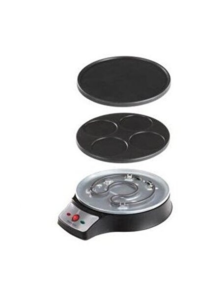DomoClip Aparat pentru preparat clatite DOC143, 2 in 1, 1000W, Negru/Gri