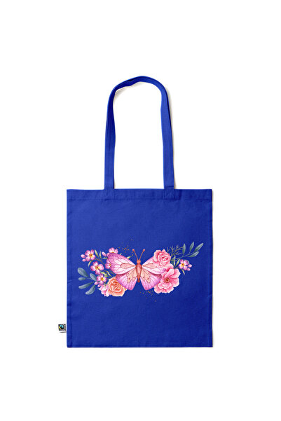 Intelli ® Eco-friendly Cotton shopping bag with long handles, Sloth, 38×42cm