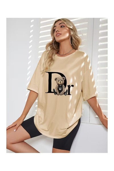 By Layina Dr Bear Printed Oversize Tee / T-Shirt