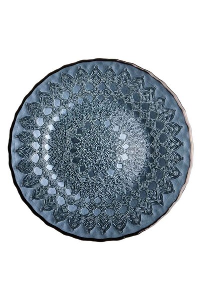 OEM "blue briza" glass plate, 2/21 cm
