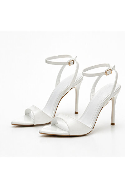 PATRON SHOES صندل نسائي بكعب رفيع وحزام رفيع حول الكاحل، أنيق وراقٍ