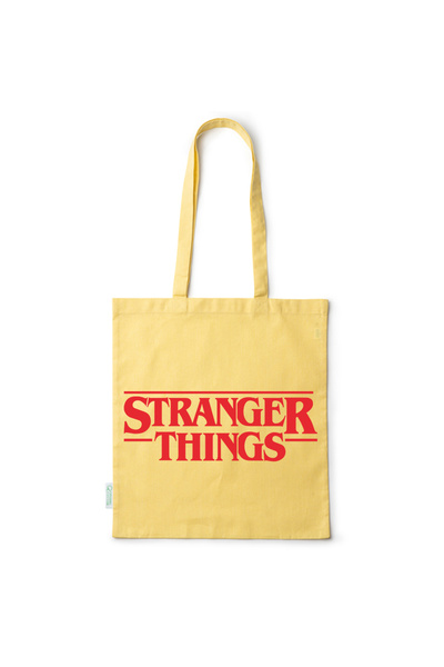 Intelli ®   Οικολογική βαμβακερή τσάντα αγορών με μακριά χερούλια, Stranger T...