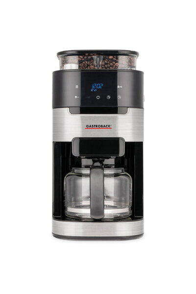 GASTROBACK 900 W 1.5 L 12 recipiente 42711 Grind & Brew Pro Negru/Argintiu