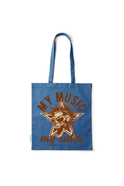 Intelli ®   Οικολογική βαμβακερή τσάντα αγορών με μακριά χερούλια, Η Μουσική ...