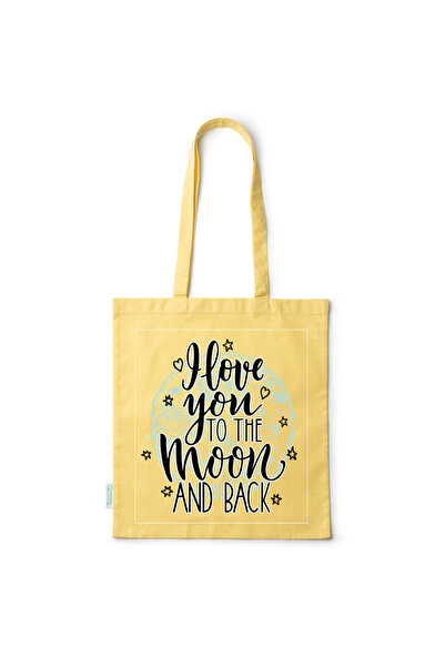 Intelli ® Eco-friendly Cotton shopping bag with long handles, I Love You, 38×...