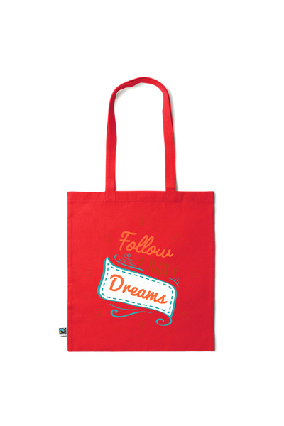 Intelli ®   Οικολογική βαμβακερή τσάντα αγορών με μακριά χερούλια, Ακολούθησε...