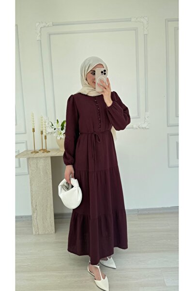 salisburys Γυναικείο φόρεμα με κουμπιά και λεπτομέρειες από μουσελίνα της Mol...