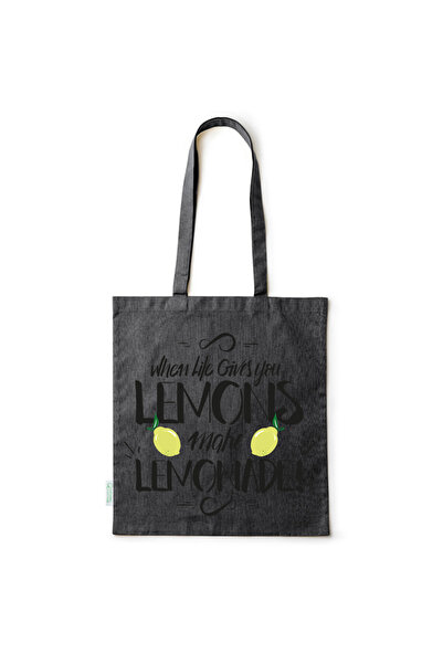 Intelli ®   Οικολογική βαμβακερή τσάντα αγορών με μακριά χερούλια, Όταν η ζωή...