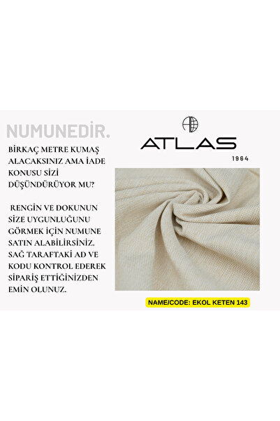 Atlas Kumaş Ekol Keten Serisi Kumaş Numunesi