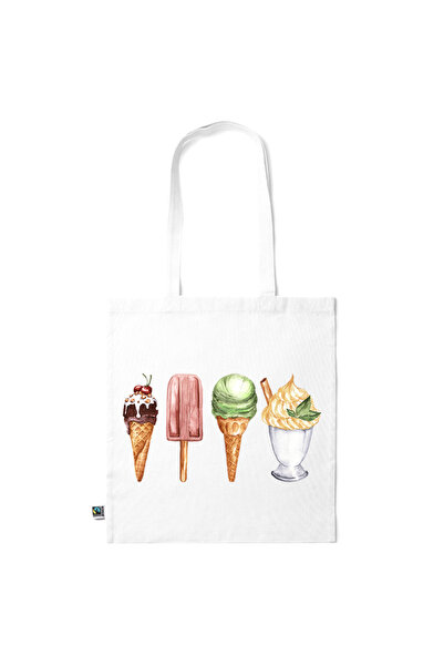 Intelli ®   Οικολογική βαμβακερή τσάντα αγορών με μακριά χερούλια, Επιλογή Πα...