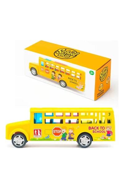 Generic Kids Musical School Bus Toy with Lights & Sound – Battery Operated Ed...