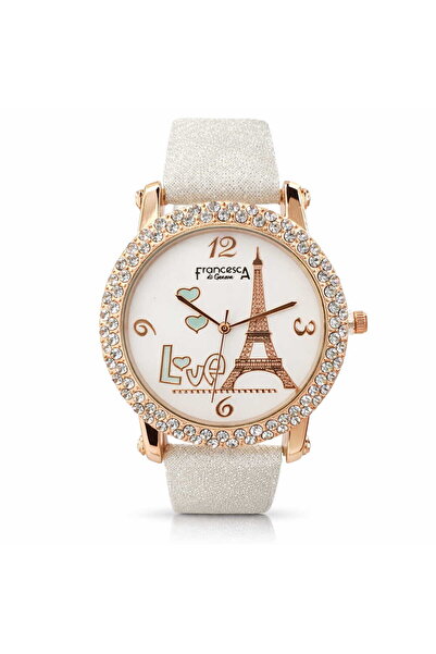 Francesca di Geneva Γυναικείο ρολόι, Λευκό, Φρανσέκα ντι Ζ'ενεύα, Λευκό καντράν