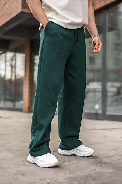 Madmext Ανδρικό παντελόνι φόρμας Nefti Green με λεπτομέρεια ραφής στο μπροστι...