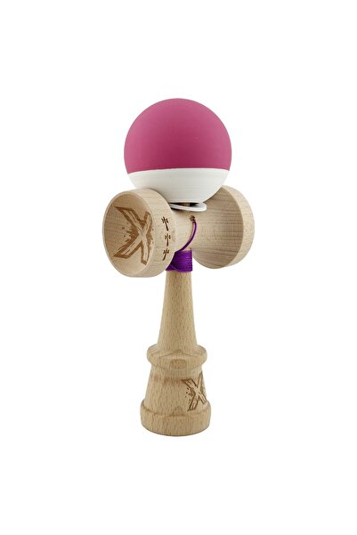 Cyrax Kendama X Original, Șnur 62/65 cm Bicolor Roz închis/Alb