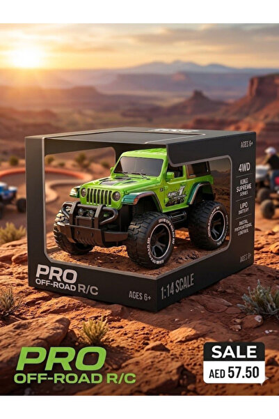TOYNTOYS Famous Sports Car Series RC Jeep – 1:14 Scale Remote Control Car | O...