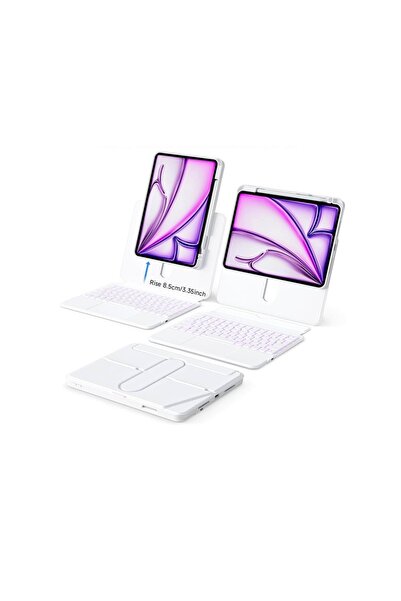 TOKQI iPad Air 11 inç 5/6/7/8 Nesil Uyumlu 360 Dönebilen Standlı Darbe Koruma...