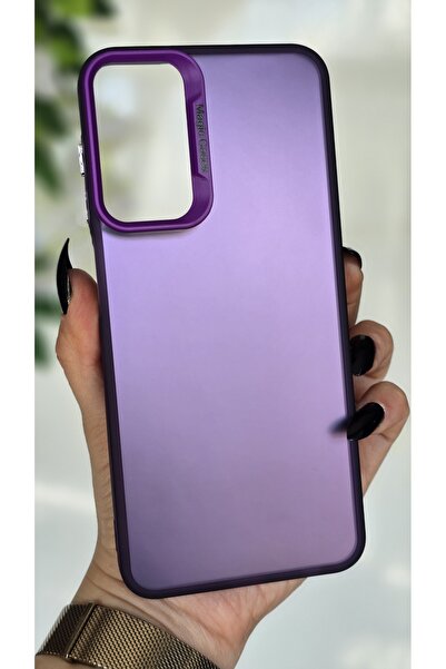 Magic Ring Samsung Galaxy M13 / M23 Uyumlu Mor Renk Geçişli Mat Silikon Kılıf...