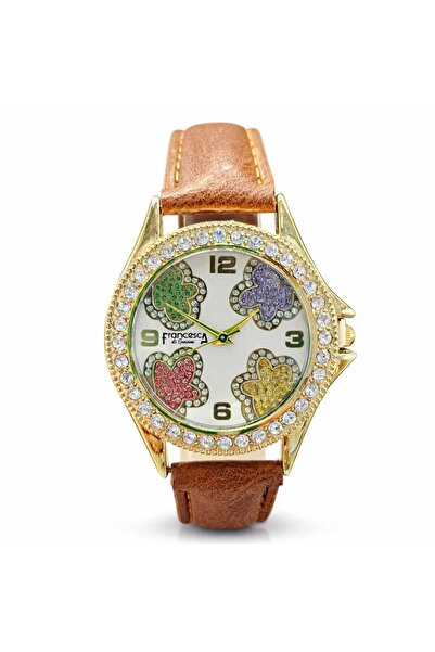 Francesca di Geneva Γυναικείο ρολόι, με σχέδιο λουλουδιών, Φρανσέσκα ντι Ζ'εν...