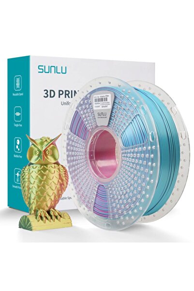 Sunlu Μεταξωτό PLA+ Τρίχρωμο Κόκκινο Κίτρινο Πράσινο 1.75 χιλ. 1 κιλό