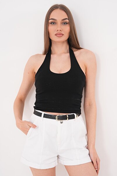 ŞİMAL Γυναικείο Τοπ με Λαιμόκοψη 260224 -