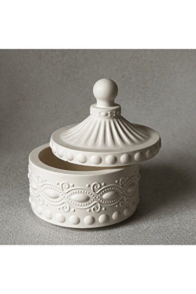 KARAKIZ Dekoratif Kapaklı Vazo Kalıp 10,8x5 Cm