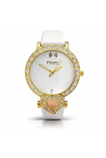 Francesca di Geneva Γυναικείο ρολόι, Φρανσέσκα ντι Ζ'ενεύκα, Λευκό λουράκι