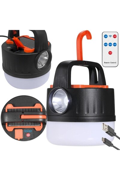 DIGIMAT STORE DIGIMAT ®   Ηλιακό φανάρι κάμπινγκ LED, φορτιστής κινητού, τηλε...