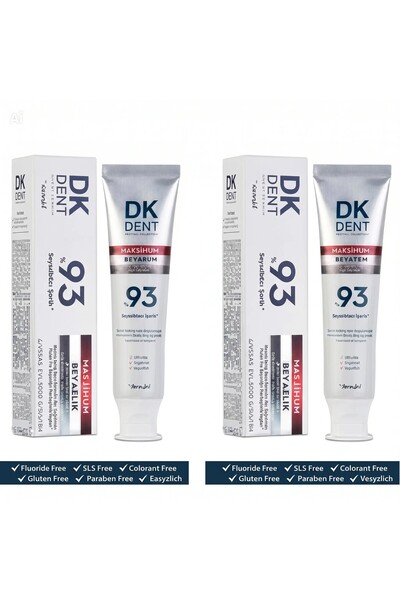 Dermokil %93 Maksimum Beyazlık Diş Macunu 2 X 75 ml