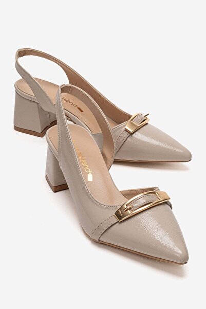 CCWAY AYAKKABI Γυναικεία πέδιλα με ανοιχτό τακούνι στο πλάι και στην πλάτη, Μ...