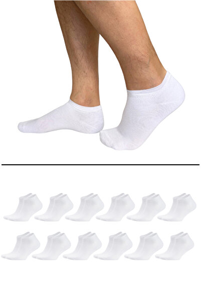 ASDEN Ανδρικές λευκές κάλτσες Bamboo, μαύρες, συσκευασία 12 τεμαχίων, χωρίς ρ...