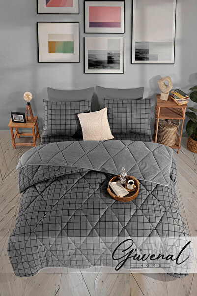 Güvenal Σετ παπλωμάτων διπλής όψης Melody Wellsoft με μαξιλαροθήκη |   Σετ ύπ...