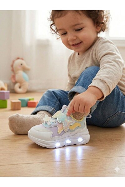 Cool Arıa Ortopedik Kız Bebek Işıklı Rahat Sneaker