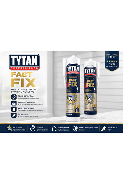 Kaya Yapı Nalbur TYTAN Montaj - korniş yapıştırıcı Silikon Beyaz 290 ml