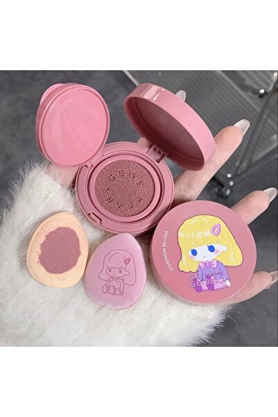Gege Bear Cushion Blush Sevimli Tasarımlı Cushion Allık – Doğal Işıltılı Krem...